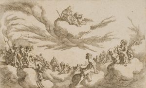 Götter in den Wolken des Olymps