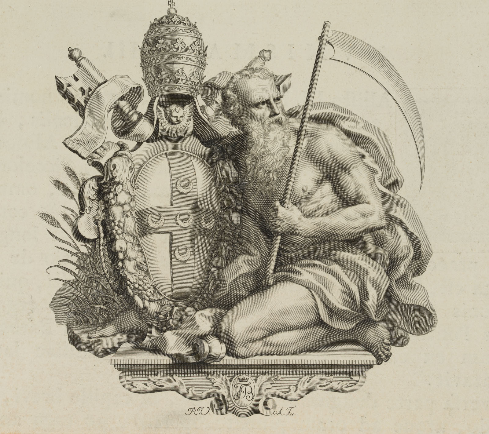 Saturn mit Sense, Familie Barbarigo