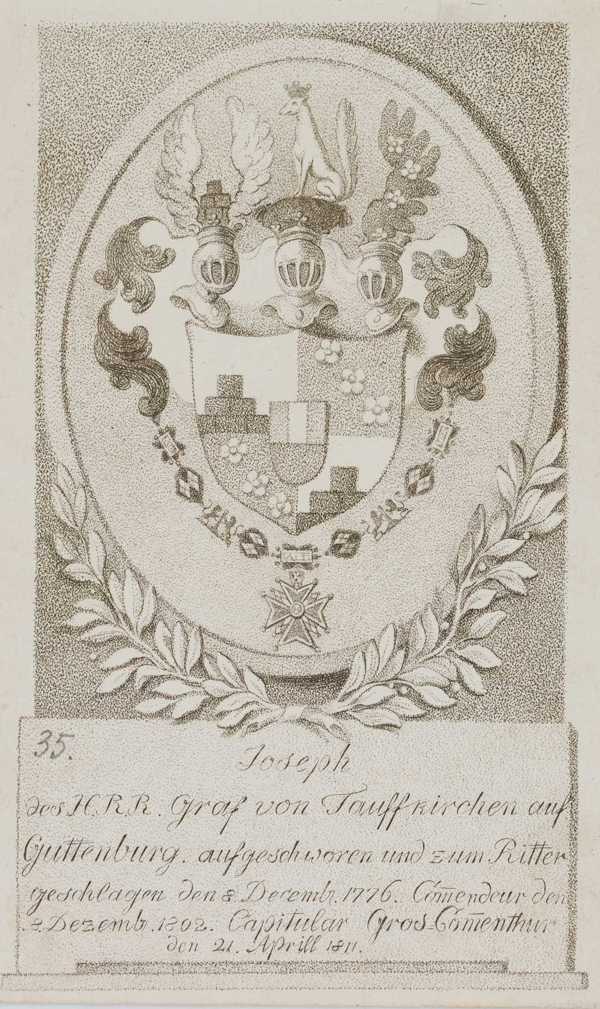 Wappen, Graf Taufkirch zu Guttenburg