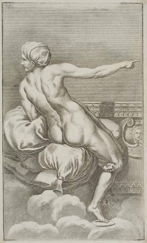 Figurenstudie, Rückenakt