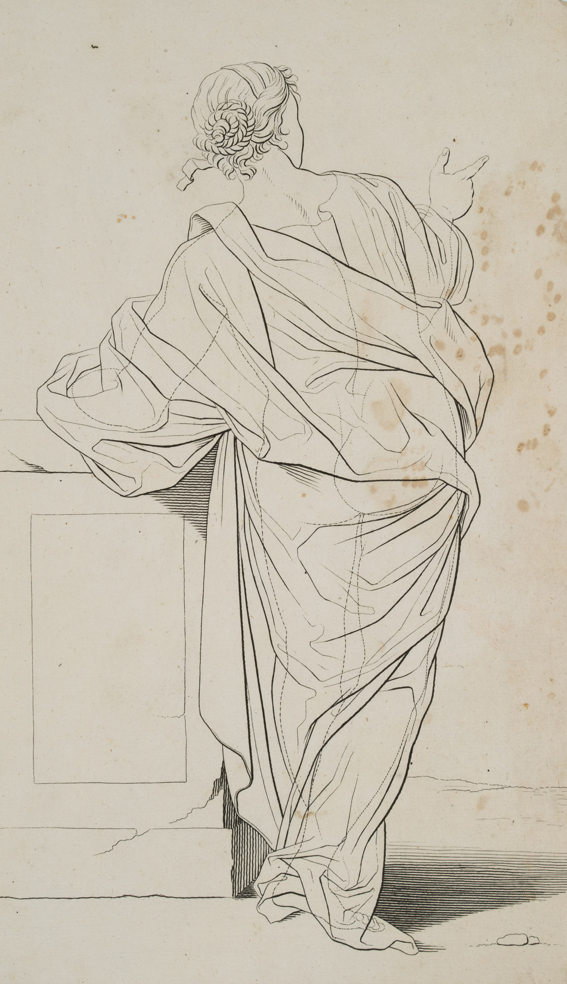 Figurenstudie, Gewandfigur