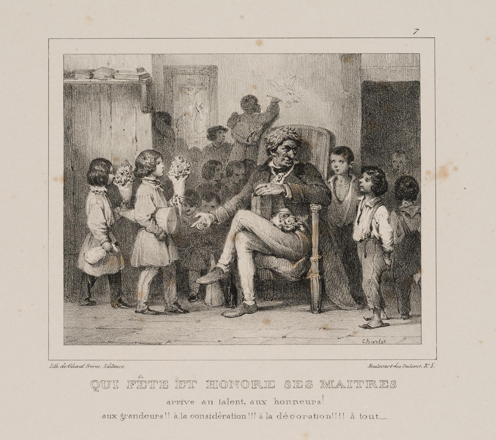 Qui fête et honore ses maîtres