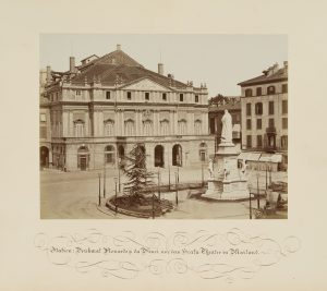 Denkmal Leonardo da Vinci vor Scala, Mailand