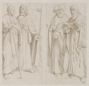 Heiligengruppe mit vier Aposteln