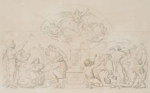 Biblische Szene mit Erzengeln