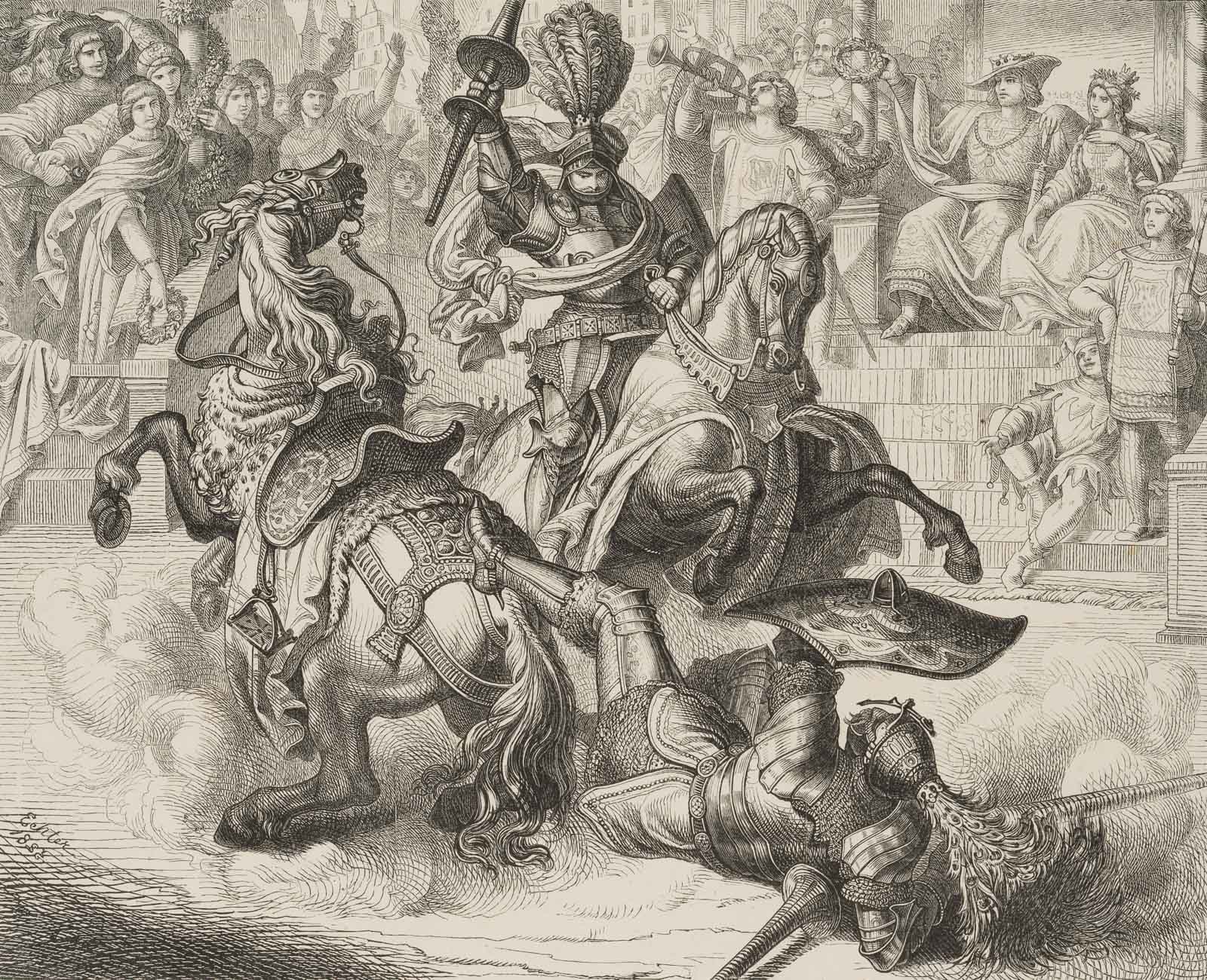 Tjost, Hochzeit Georgs des Reichen