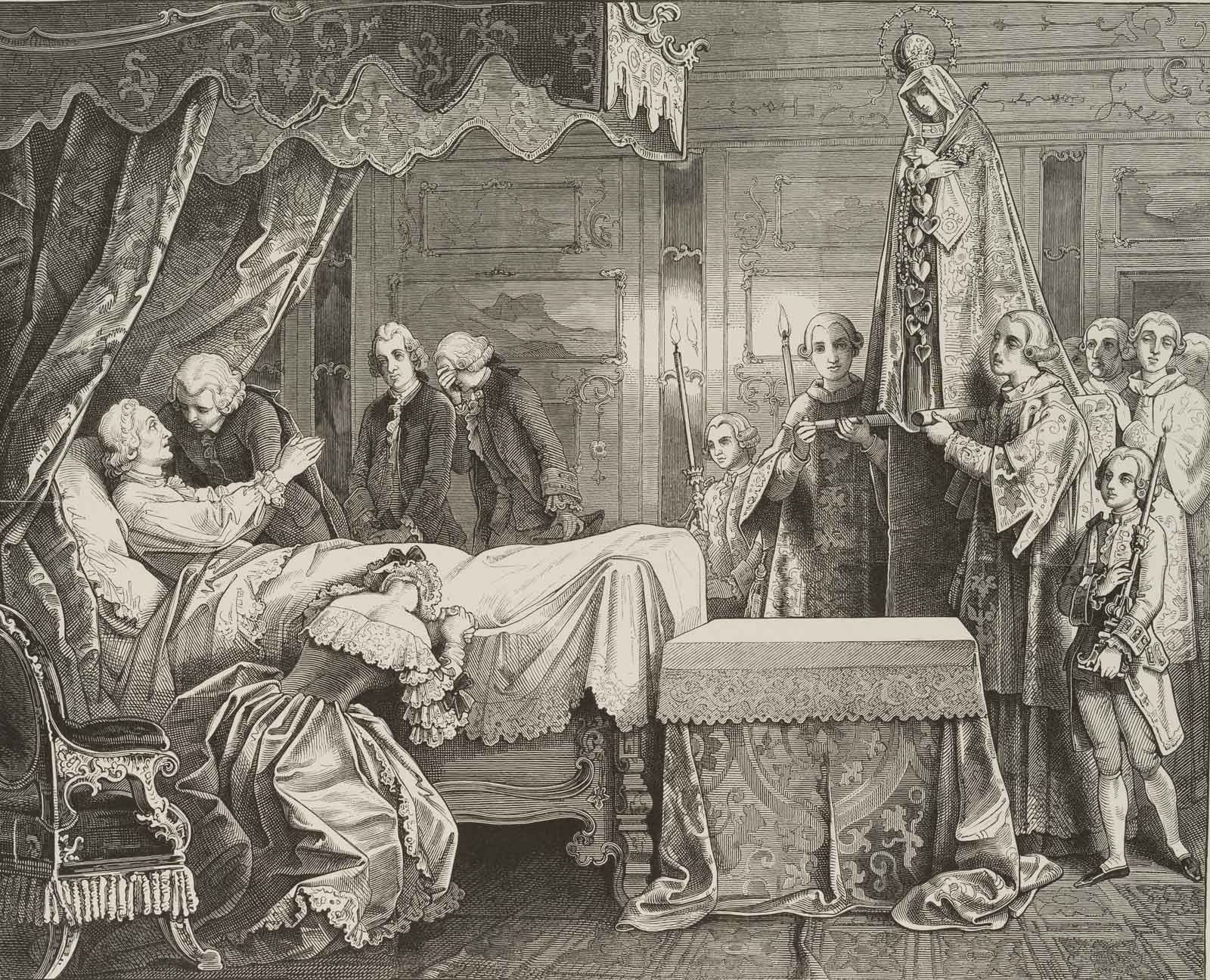 Am Sterbebett des Maximilians III.