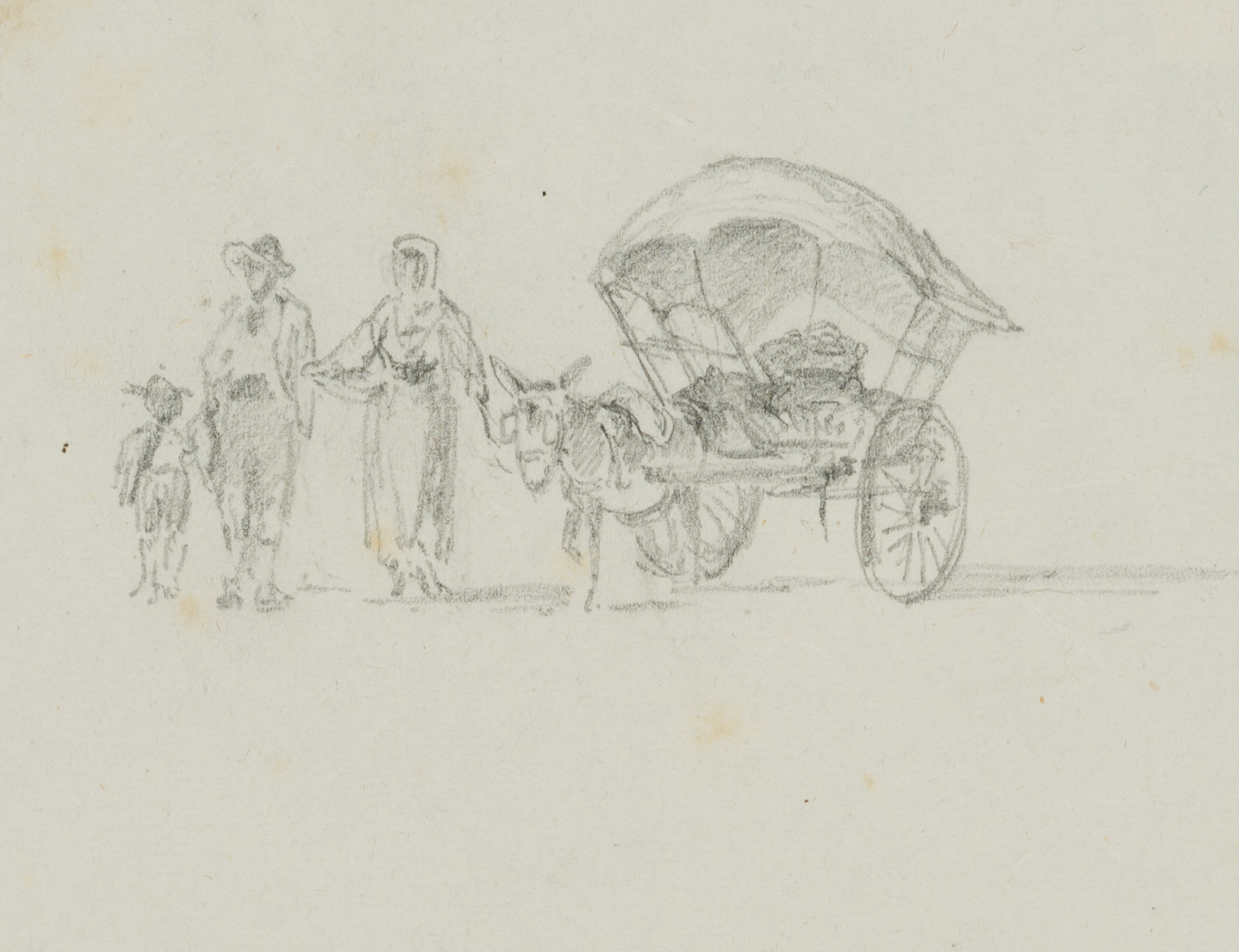 Skizzen vom Gardasee, Bauernfamilie