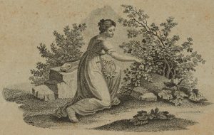 Junge Frau mit Rosen