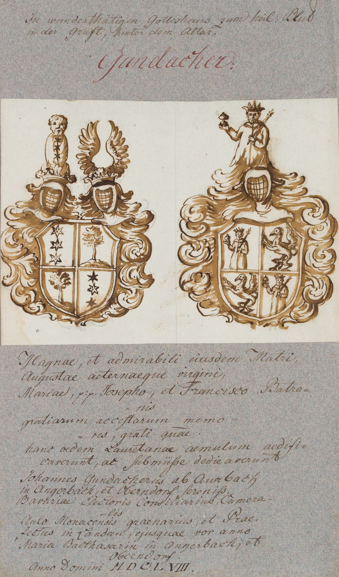 Epitaph, Johannes Gundacherus