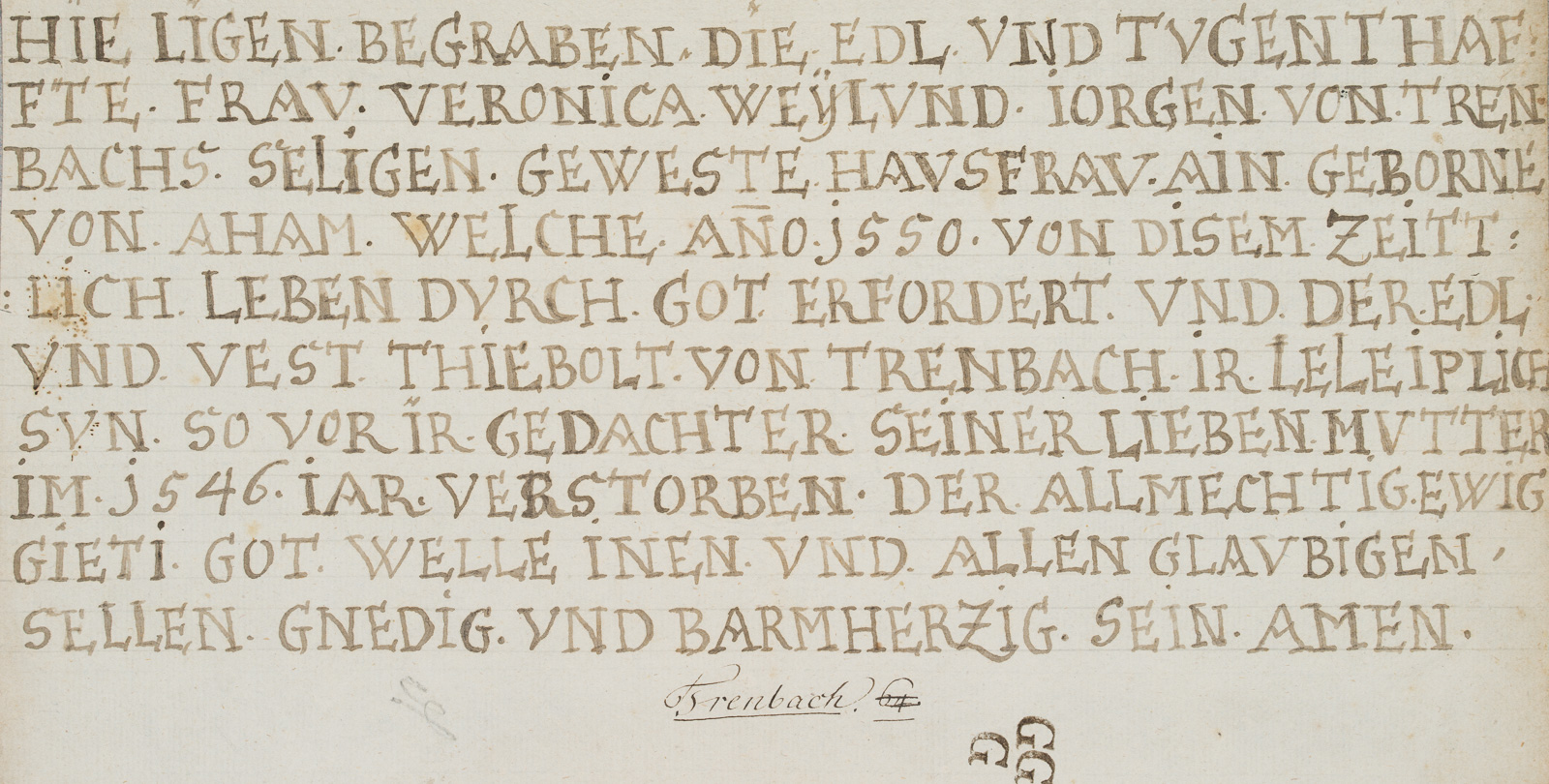 Epitaph Ehepaar von Trenbach