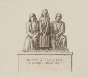 Familie in tiefer Trauer, Mahnmal