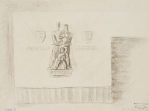 Entwurf einer Skulptur Anno 1956