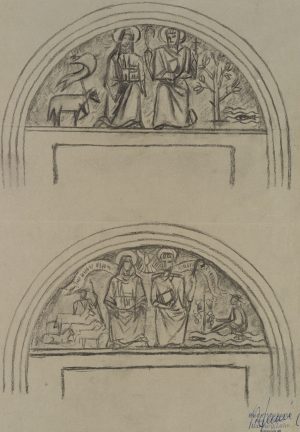 Portale mit figürlichem Dekor