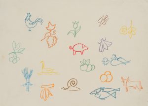 Studienblatt: Kindliche Piktogramme