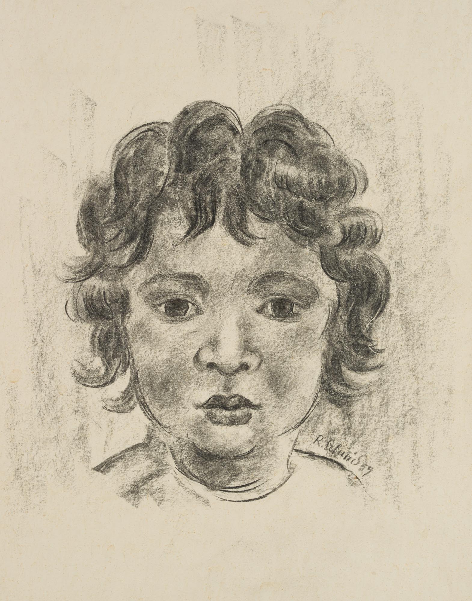 Bildnis eines Jungen mit Locken