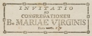 Invitatio ad Congregationem