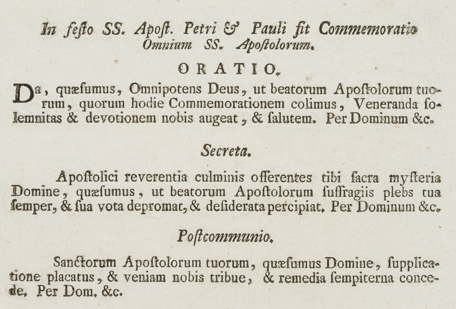 Oratio, Kollektengebet, Gottesdienst