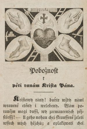Aus Gebetsbuch, Wundmale Christi