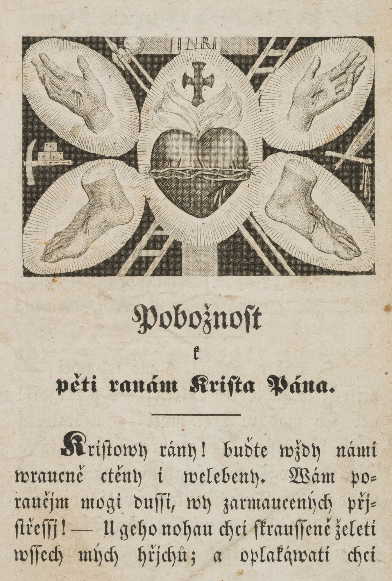 Aus Gebetsbuch, Wundmale Christi