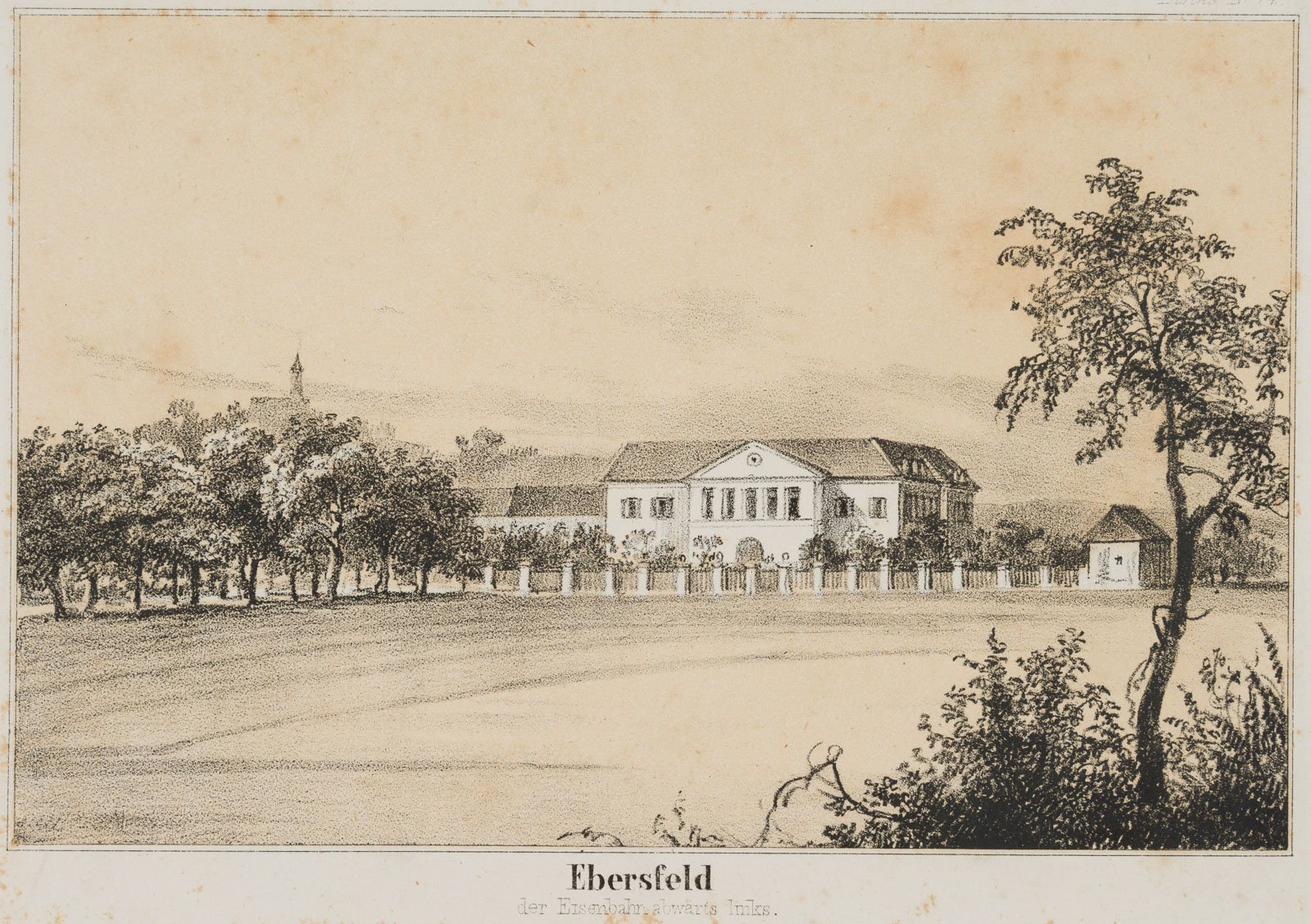 Ansicht von Ebersfeld mit Gutshof