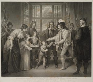 Charles I. mit seinen Kindern