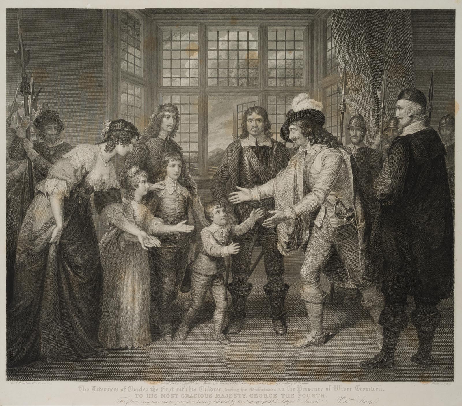Charles I. mit seinen Kindern
