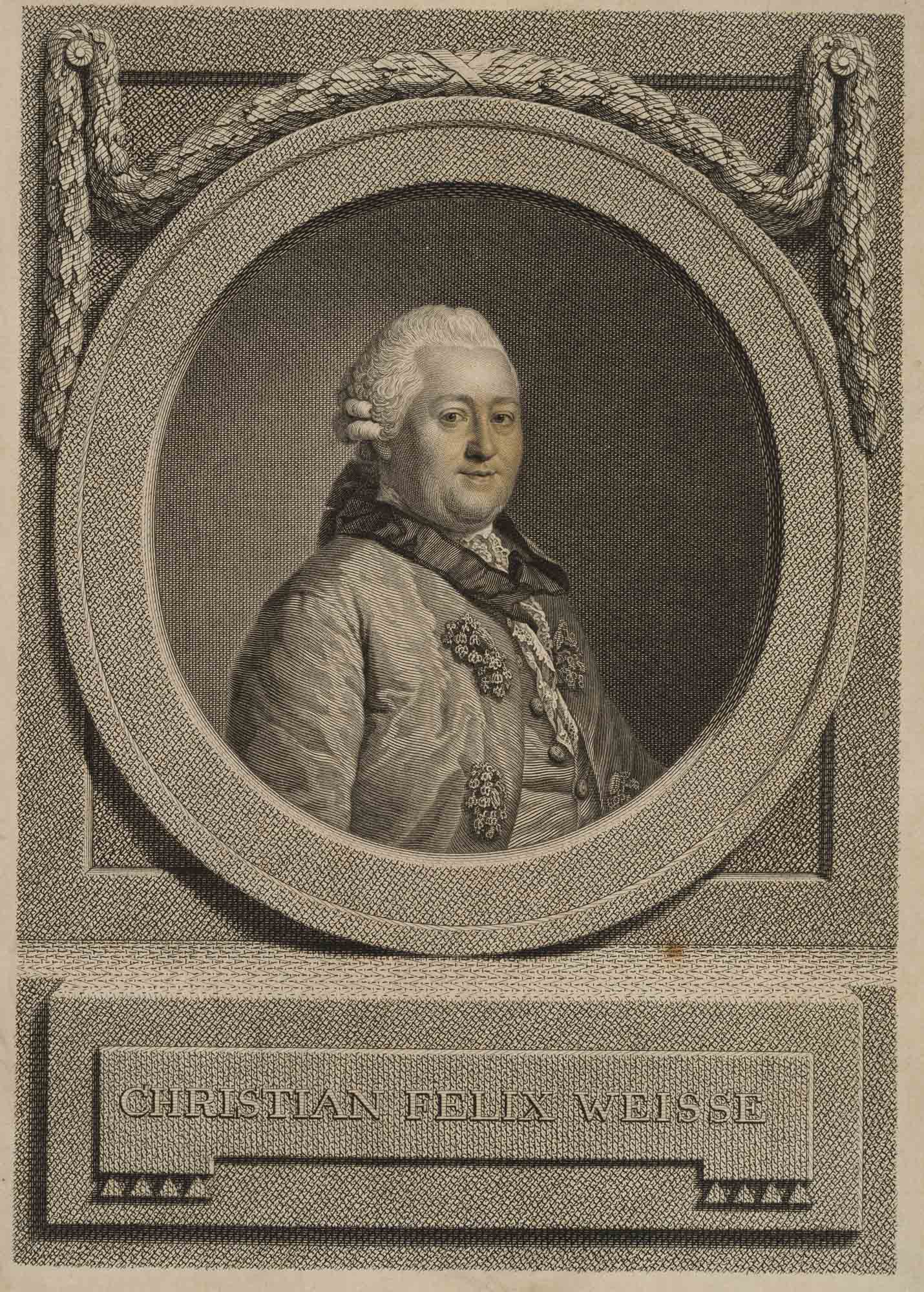 Porträt von Christian Felix Weisse