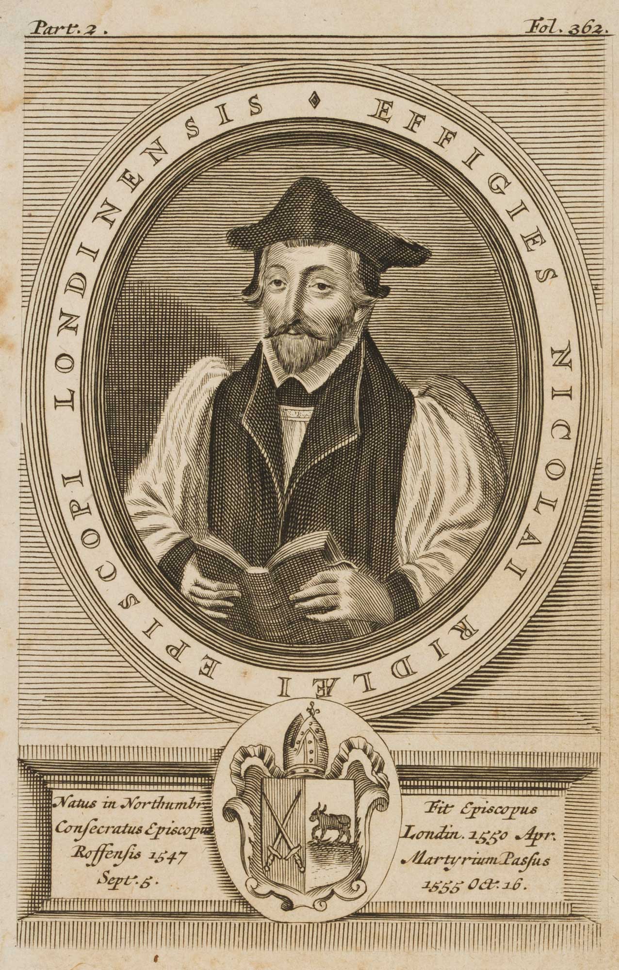 Nicholas Ridley, Märtyrer