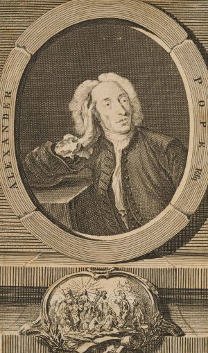 Porträt A. Pope (1688-1744)