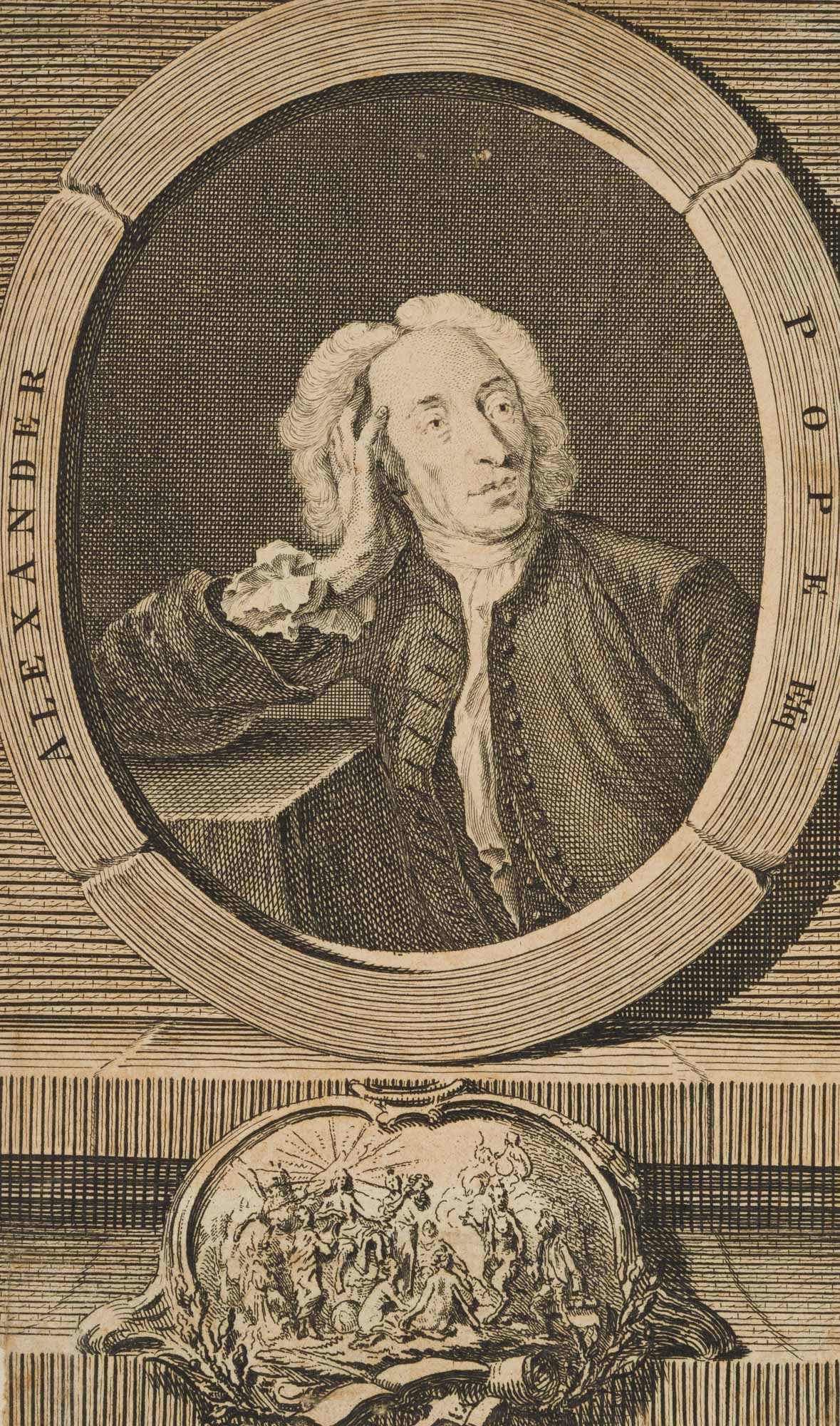 Porträt A. Pope (1688-1744)