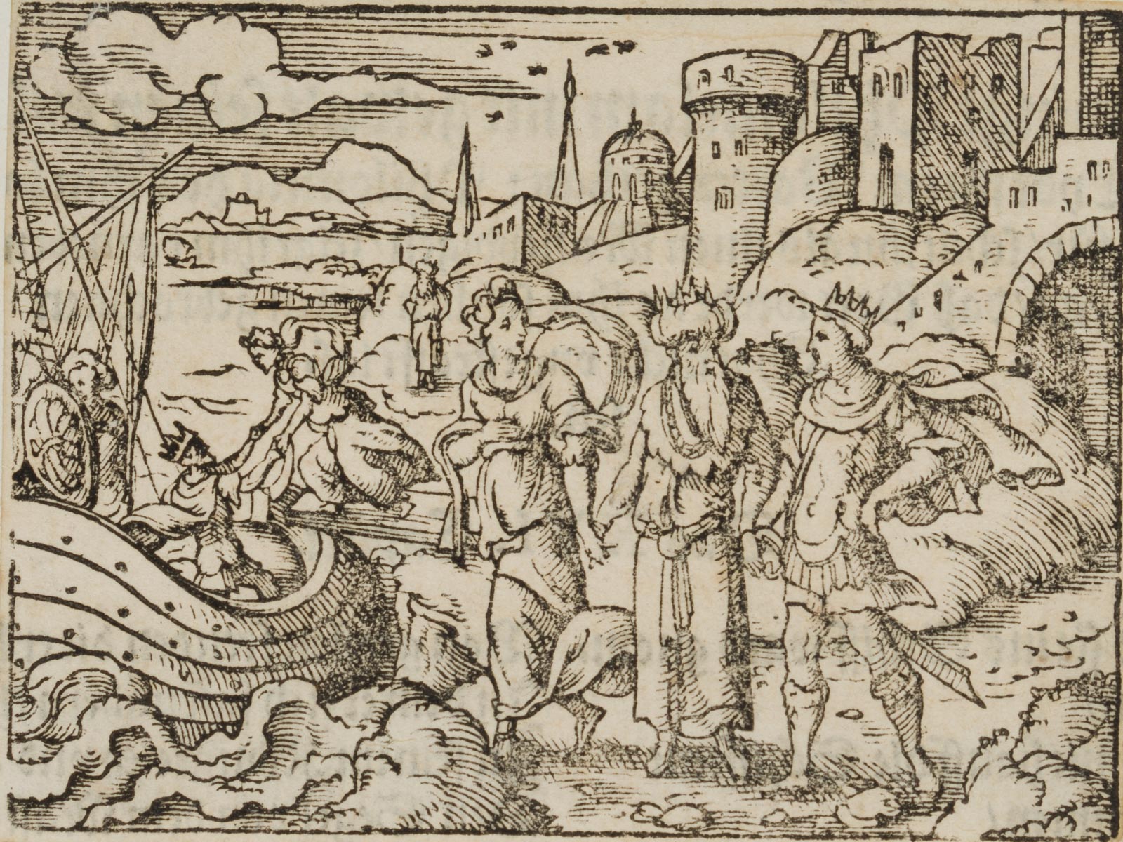 Bibel, Königsfamilie mit Schiff