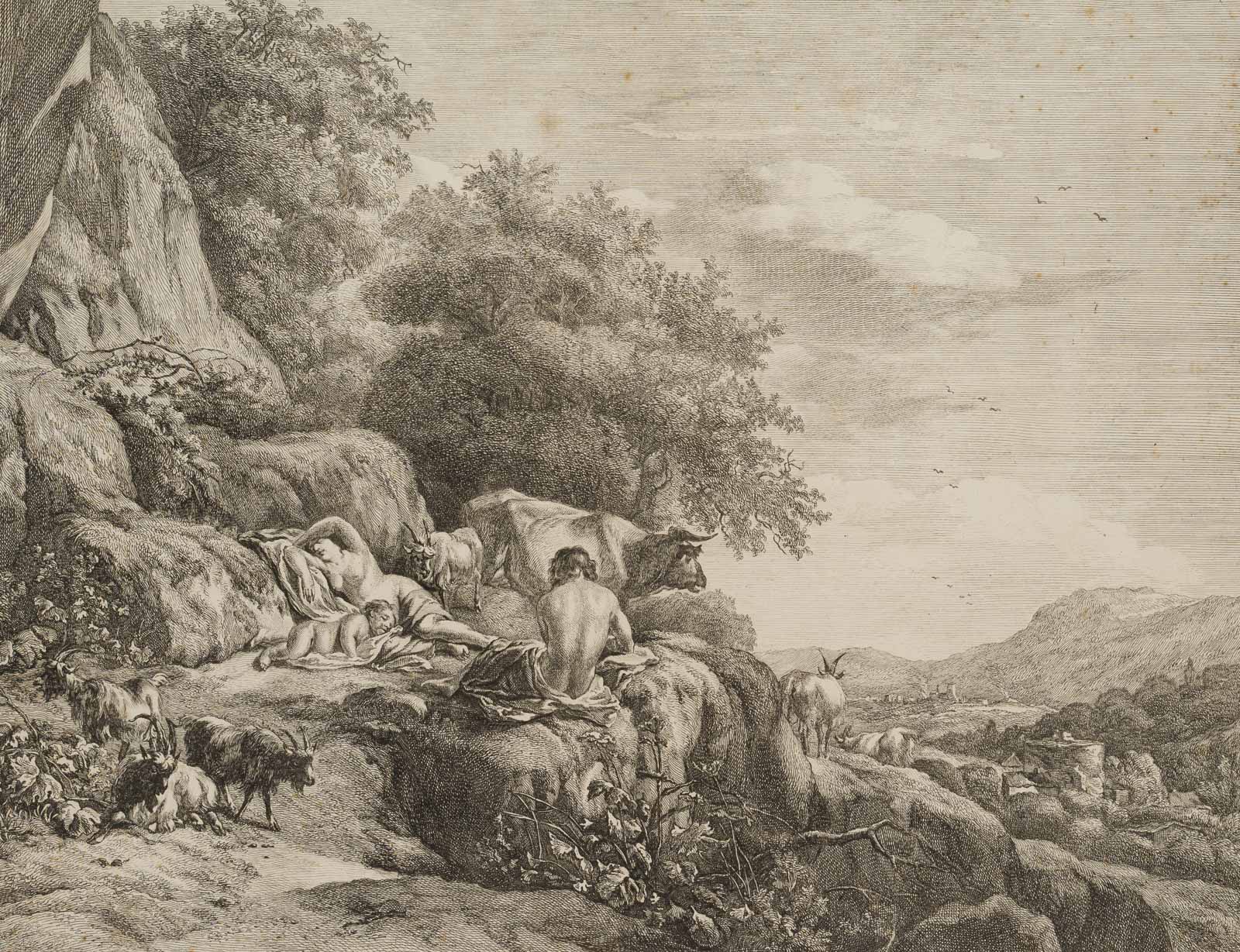 Bukolische Szene mit jungem Jupiter