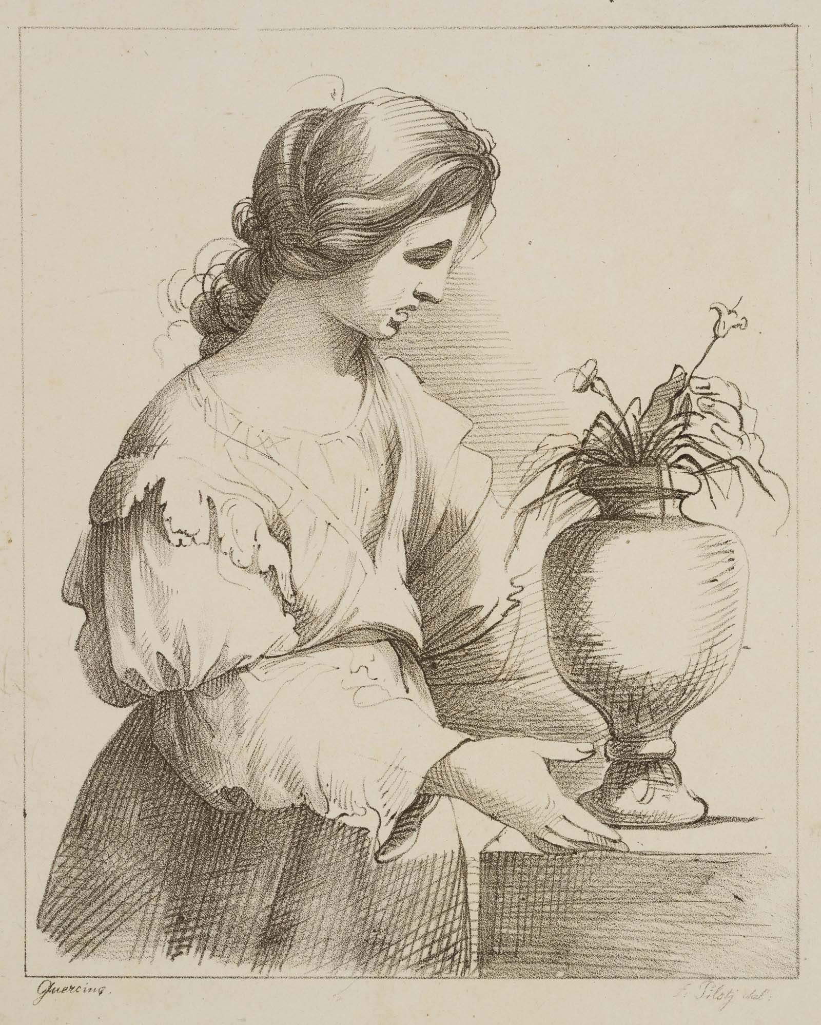 Frau mit Blumen