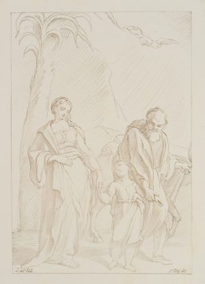 Maria und Joseph auf der Flucht