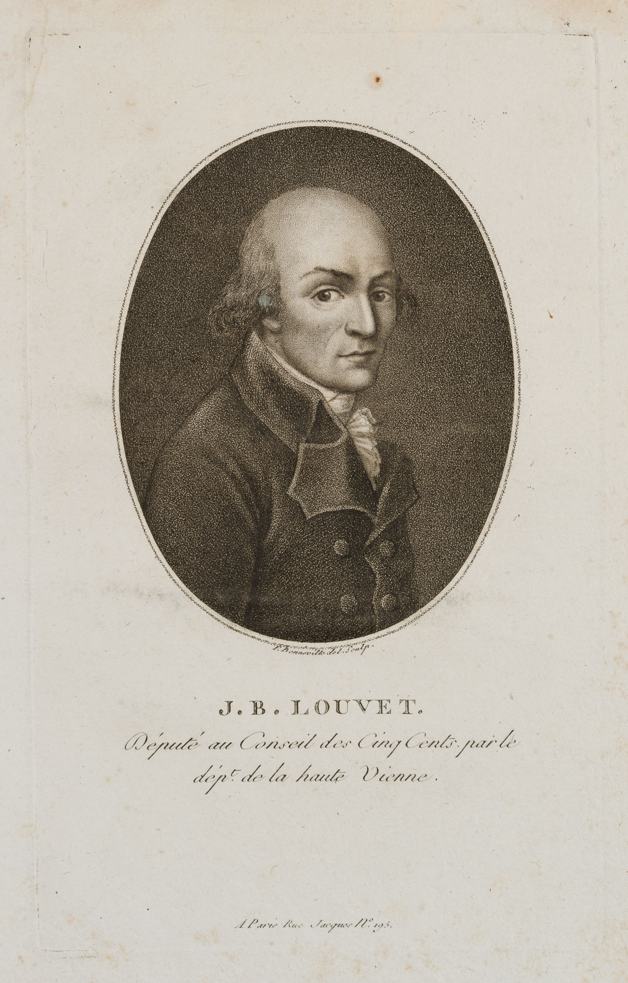 Porträt des Jean-Baptiste Louvet