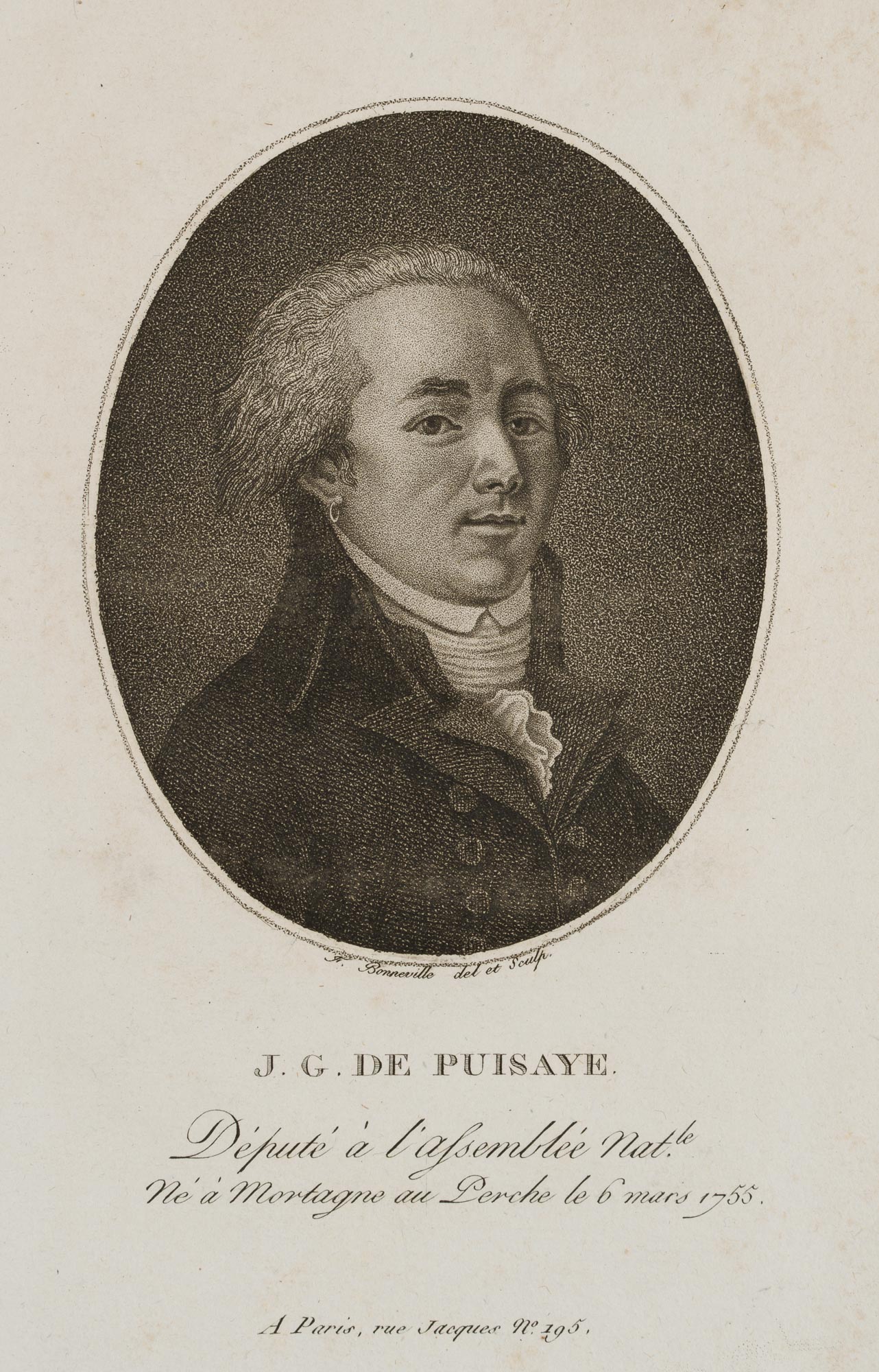 Porträt des J. G. de Puisaye