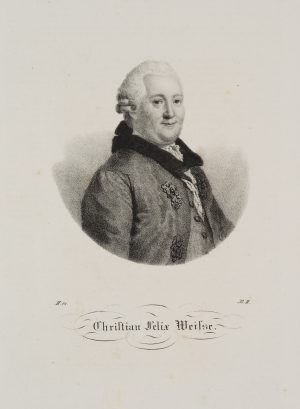 Porträt des Christian Felix Weisse