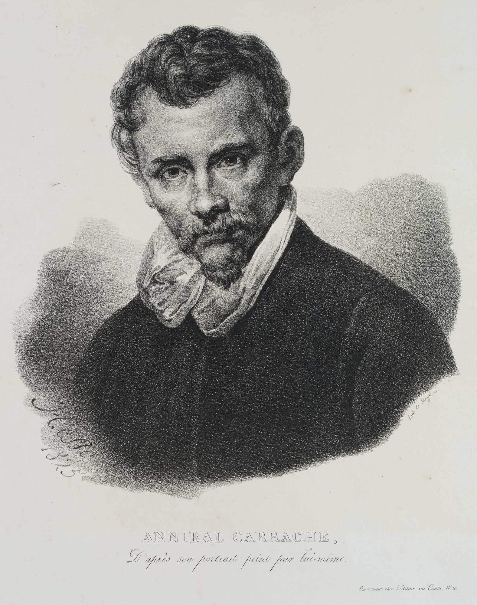 Porträt A. Carracci (1560-1609)