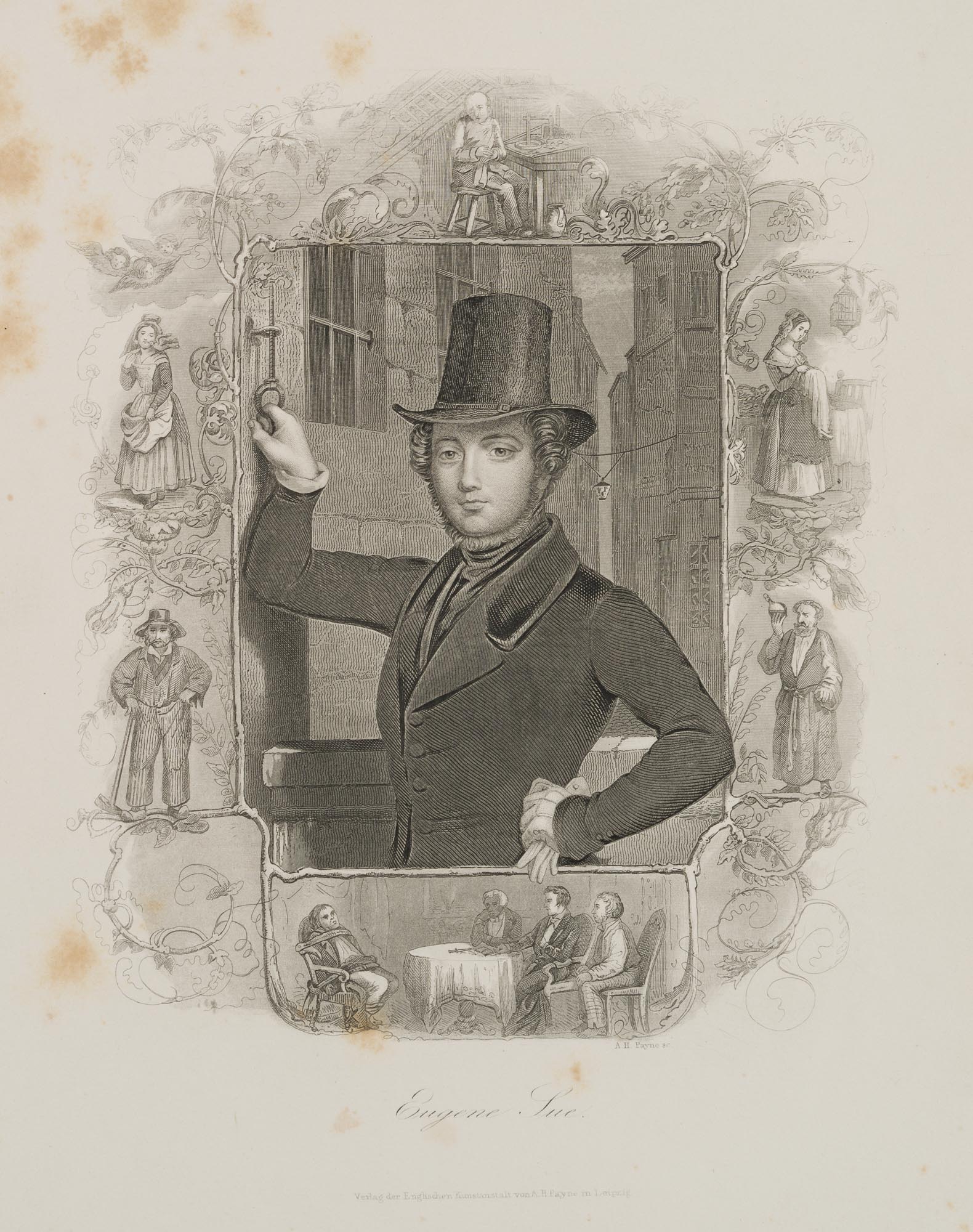 Porträt des Eugène SUE (Paris 1804)