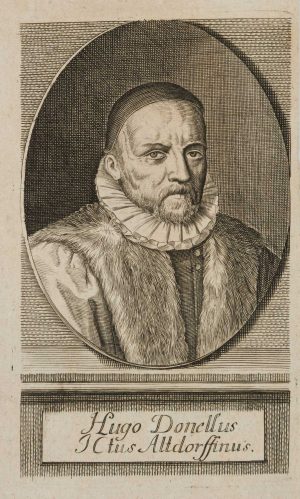 Hugo Donellus, Frontispiz