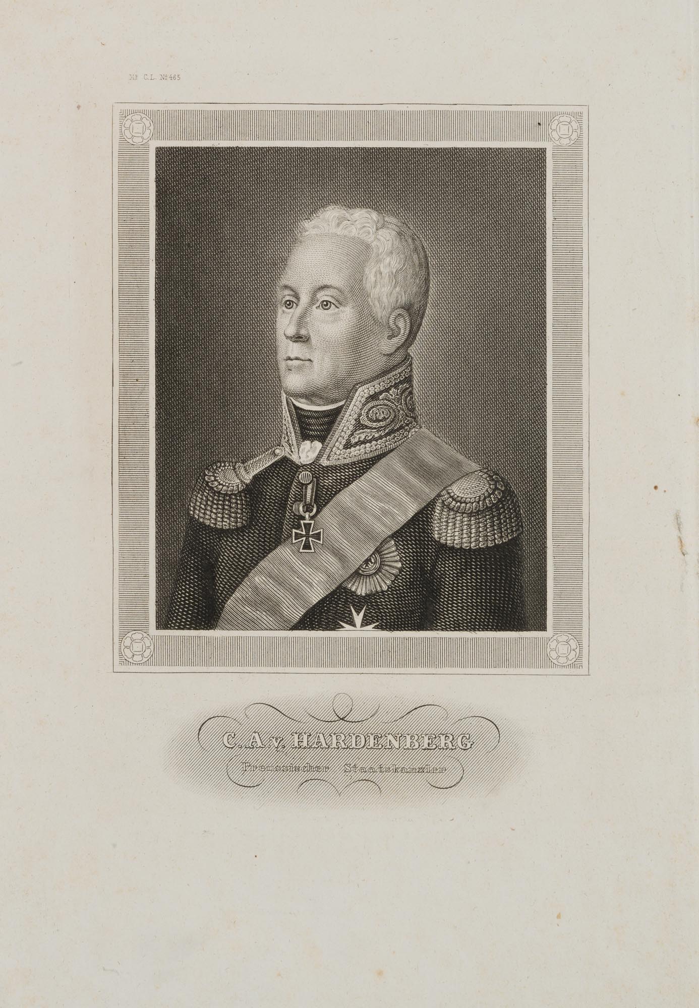 August von HARDENBERG, Staatskanzler