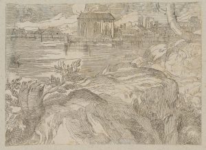 Stadtlandschaft am Fluss