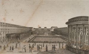 Vue du jardin de Palais Royal
