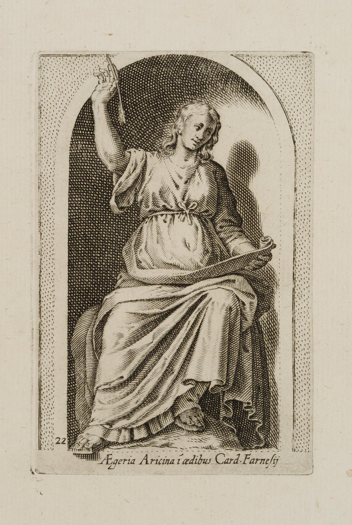 Antike Statue der Egeria