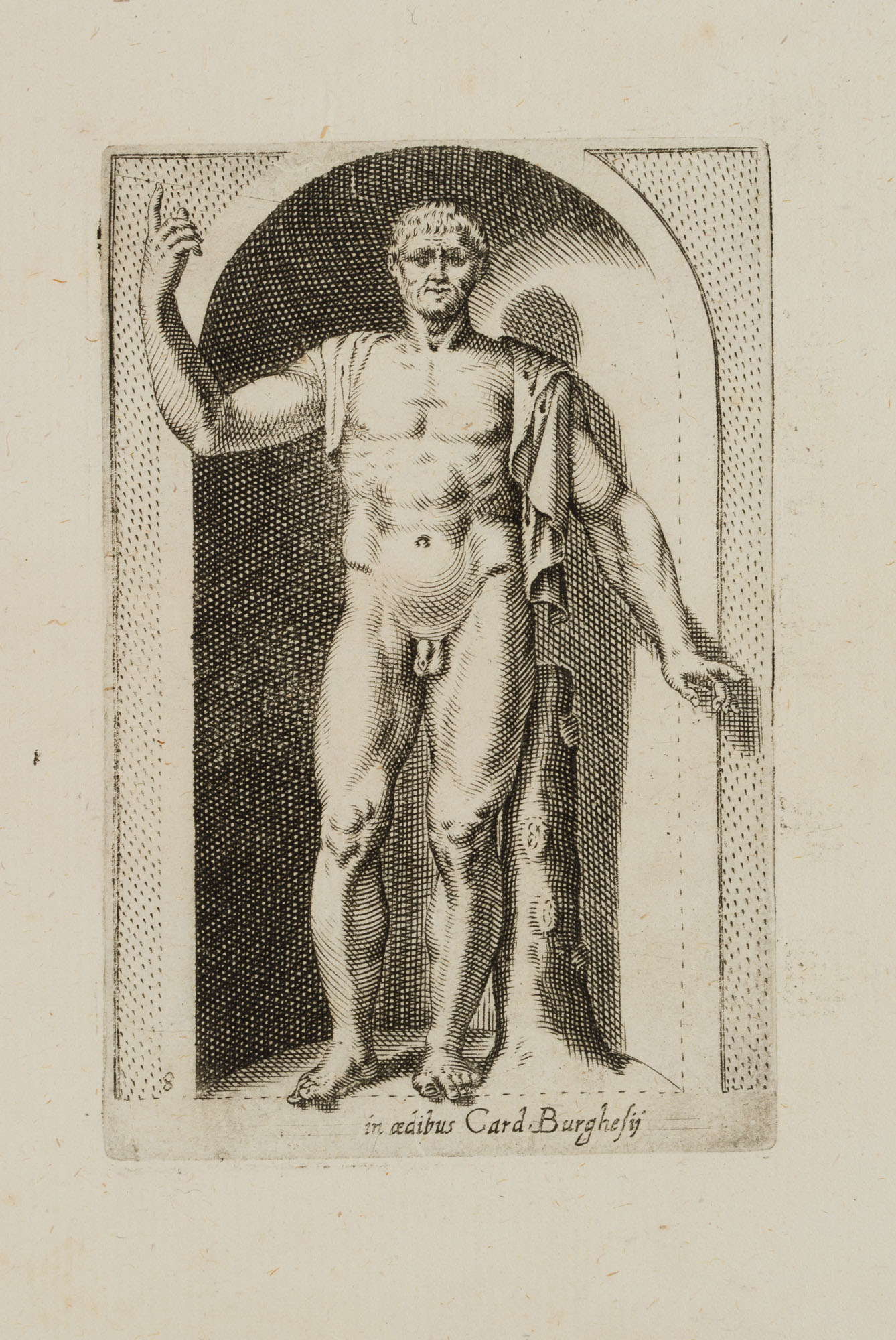 Männliche Statue, Slg. Borghese