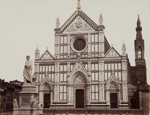Dante Denkmal v. Kirche Santa Croce