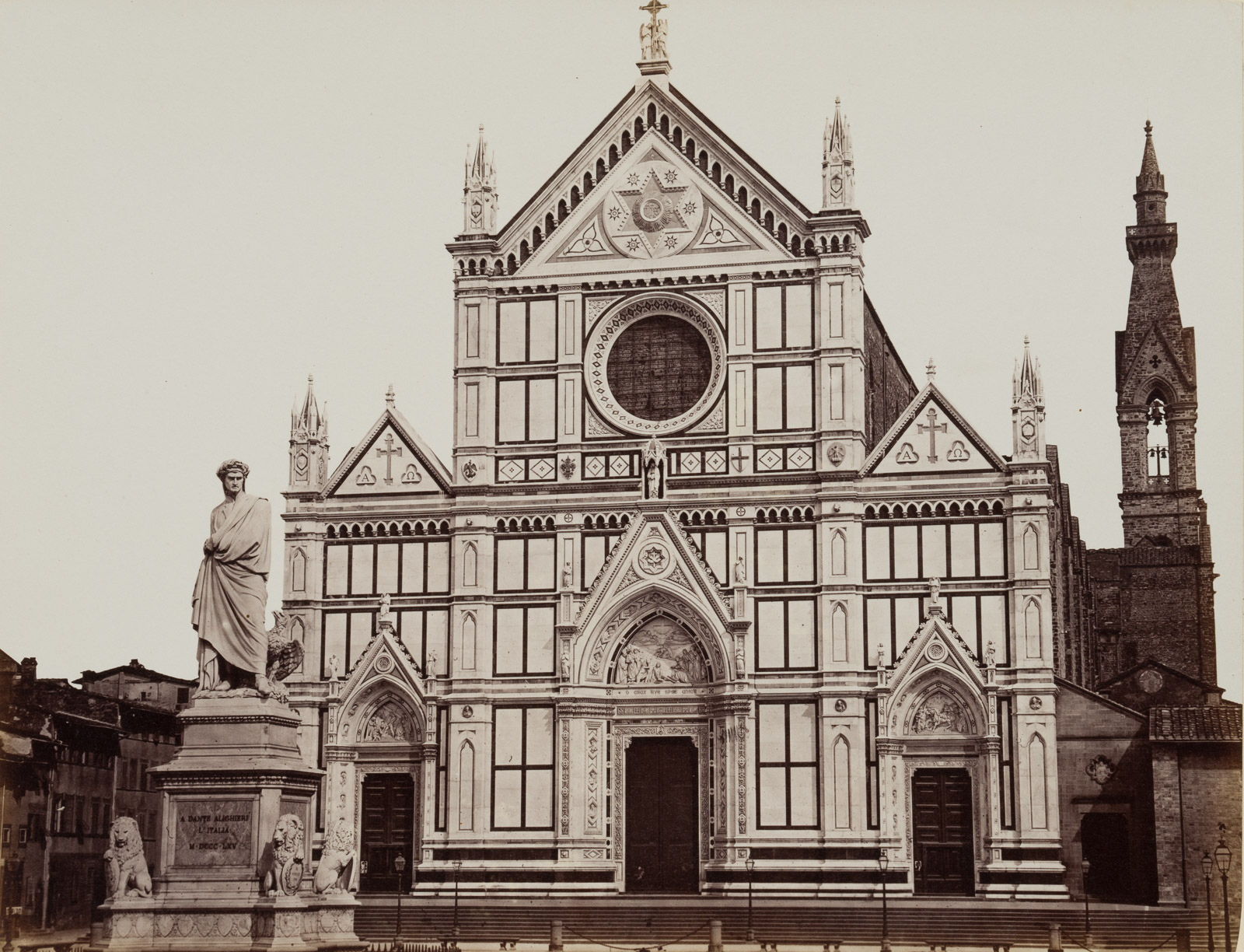 Dante Denkmal v. Kirche Santa Croce