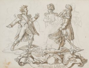 Auf dem Schlachtfeld bei Leipzig
