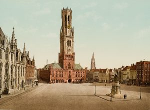 Grand-Place mit Belfriedturm, Brügge